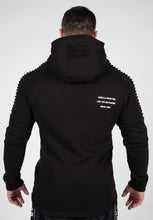 Load image into Gallery viewer, Delta Zipped Hoodie - Black