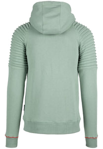 Georgia Zipped Hoodie - Green