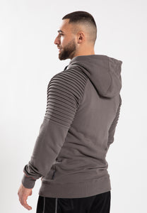 Georgia Zipped Hoodie - Gray