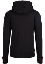 Load image into Gallery viewer, Georgia Zipped Hoodie - Black