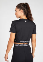 Load image into Gallery viewer, Colby Cropped T-Shirt - Black