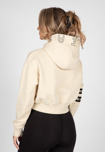 Tracey Cropped Hoodie - Beige