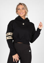 Load image into Gallery viewer, Tracey Cropped Hoodie - Black