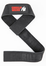 Load image into Gallery viewer, Leather Lifting Straps - Black