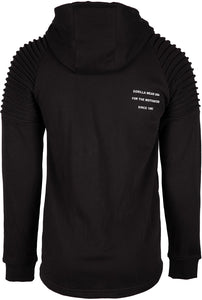 Delta Zipped Hoodie - Black