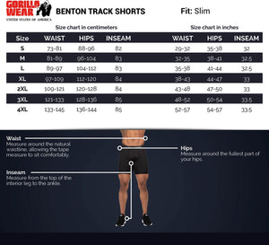 Benton Track Shorts - Black