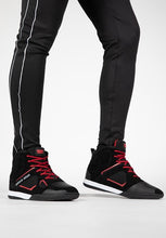 Load image into Gallery viewer, Troy High Tops - Black/Red